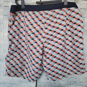 J. Crew Original Swimwear Mens 36 Swim short Geometric Print Mesh Lining